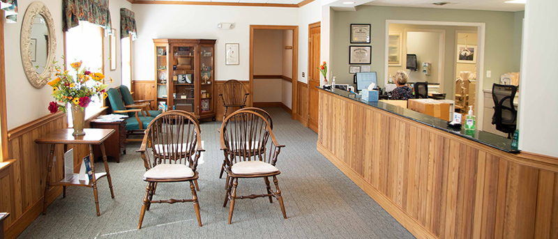 Waiting room at the Nelson Dental Practice, Manassas, VA